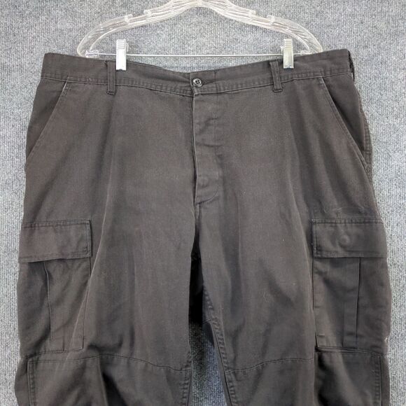 Tru-Spec Cargo Pants Men's Size XL Black Flat Front Multi-Pocket Polyester Blend - Picture 3 of 10